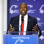 Tim Scott U.S. Senator Tim Scott speaking with attendees at the Republican Jewish Coalition&#039;s 2023 Annual Leadership Summit at the Venetian Convention &amp;amp; Expo Center in Las Vegas, Nevada.

Please attribute to Gage Skidmore if used elsewhere.