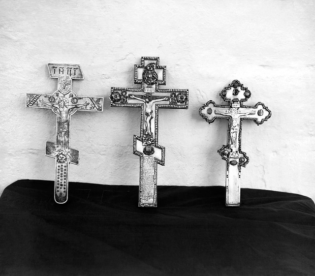 Crosses at the Trinity monastery, Aleksandrov