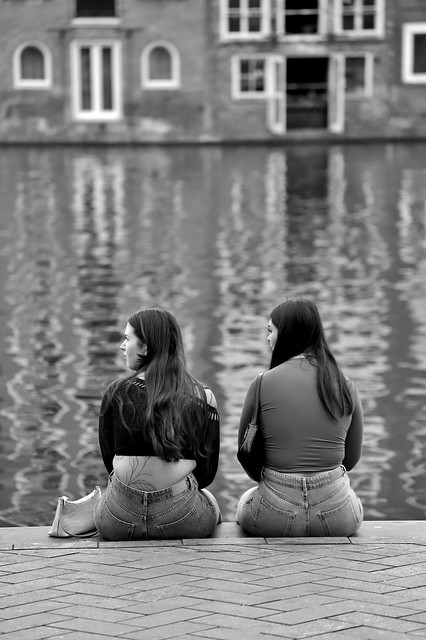 Sitting on the waterfront