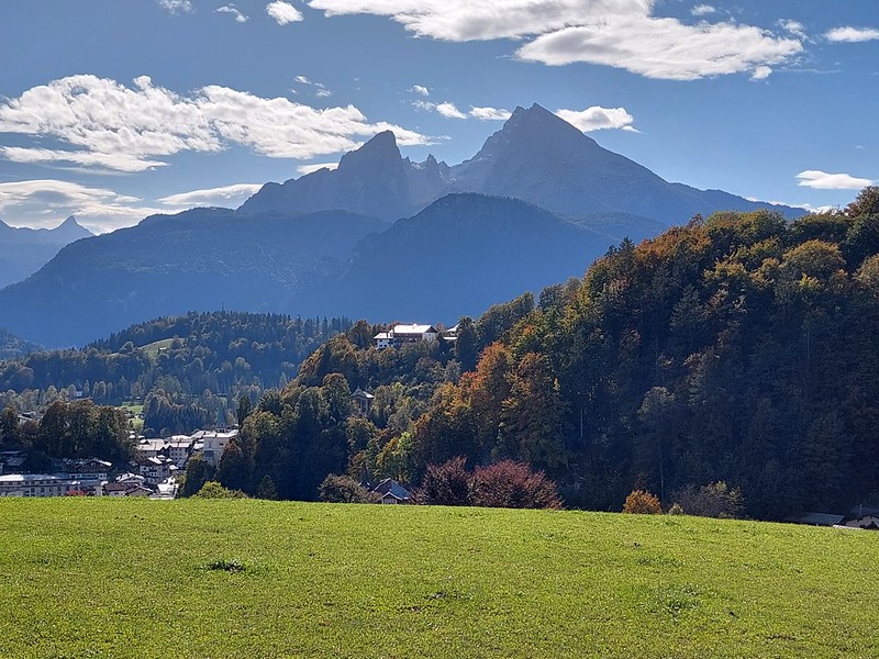 Blick auf den Watzmann von der Kirchleit´n-Kapelle