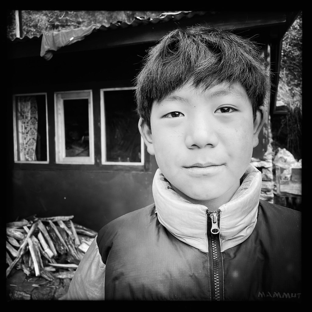 Portrait of a village boy