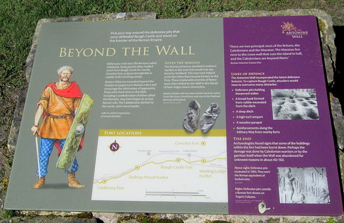 Roughcastle Roman Fort, Antonine Wall, Beyond the Wall Information Board