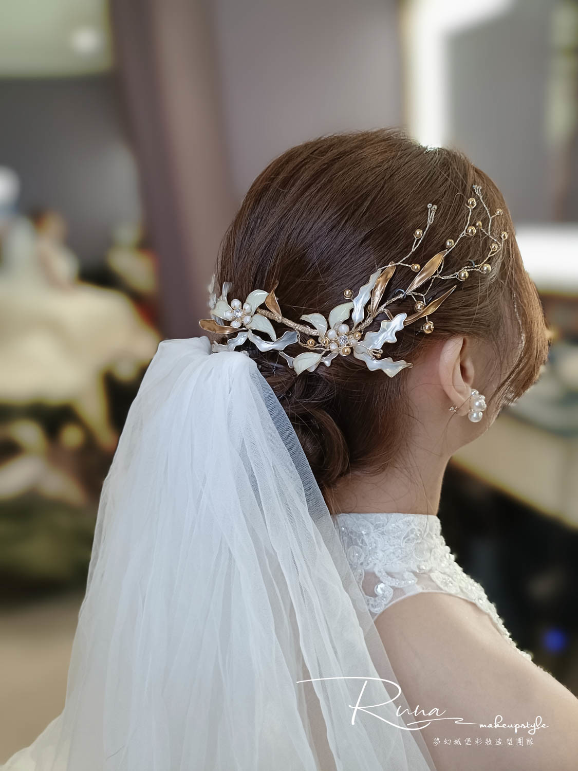 【新秘Runa】bride玟甄 訂結婚造型 / 日系乾燥花,蝴蝶結公主