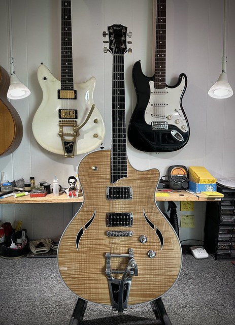 This beautiful Taylor T3B is so amazing they quit making it....go figure.