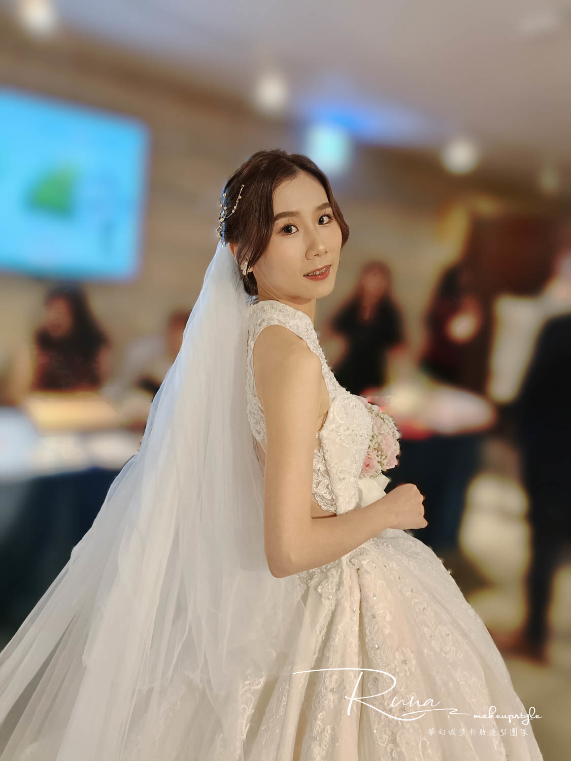 【新秘Runa】bride玟甄 訂結婚造型 / 日系乾燥花,蝴蝶結公主
