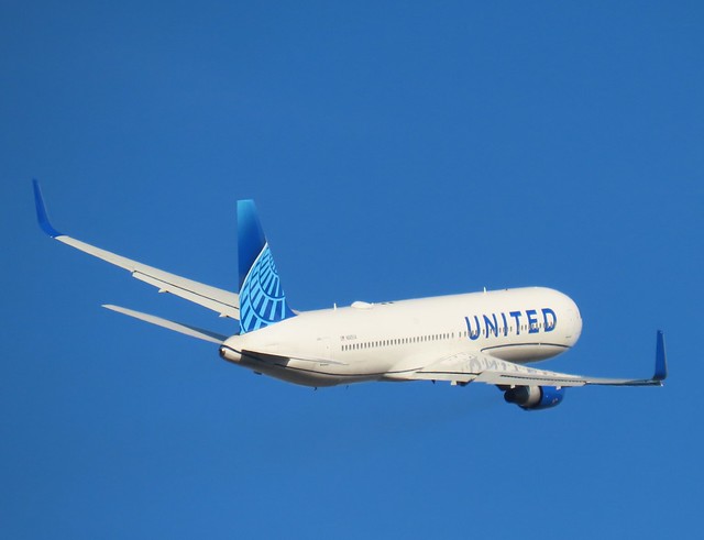 United 959, B767-322ER (N665UA) LHR To Chicago, Departing Heathrow 15/10/23.