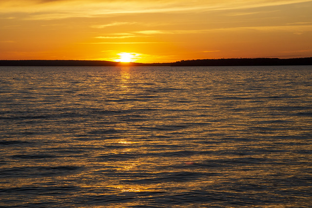Sunset, Waskesiu lake, Prince Albert National Park, Saskatchewan