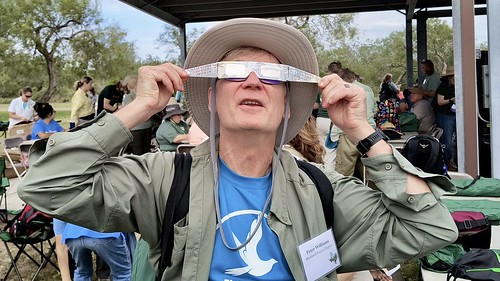 Peter viewing the eclipse