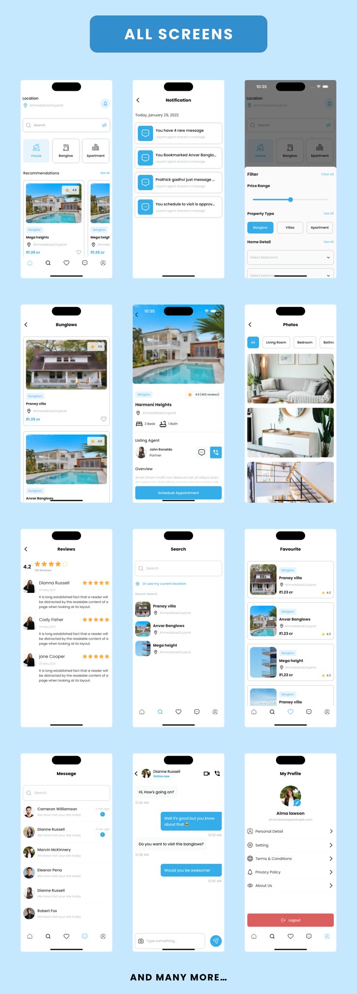 Property App - Real Estate | Property Booking Flutter App | Android | iOS Mobile App Template 