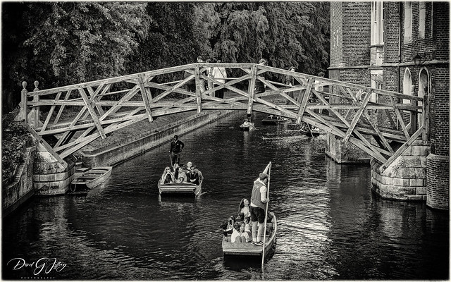 Cambridge backs with the Mathematical Bridge.