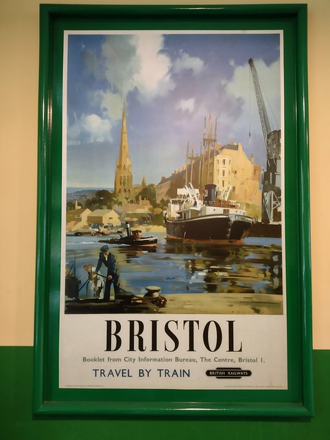 UK - Devon - Okehampton - Train station - Old railway poster - Bristol