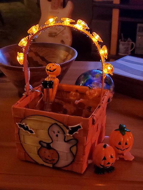 Halloween toy basket