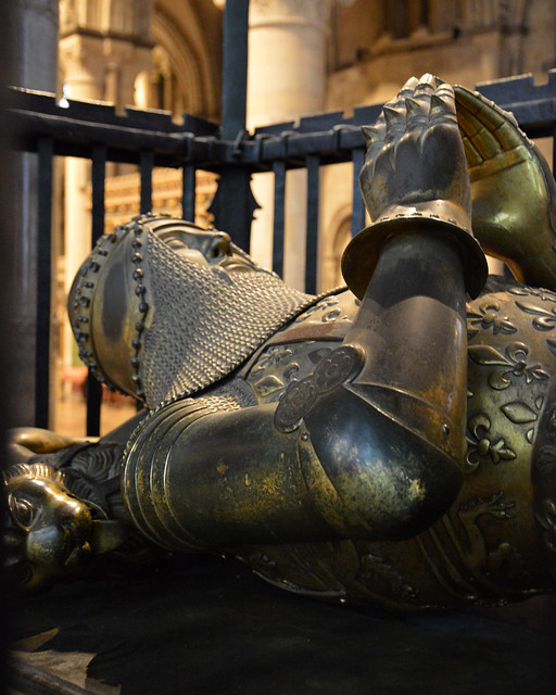 La tomba, realizzata fra il 1377 e il 1380, di Edoardo di Woodstock, il “Principe Nero”, nella Cattedrale di Canterbury