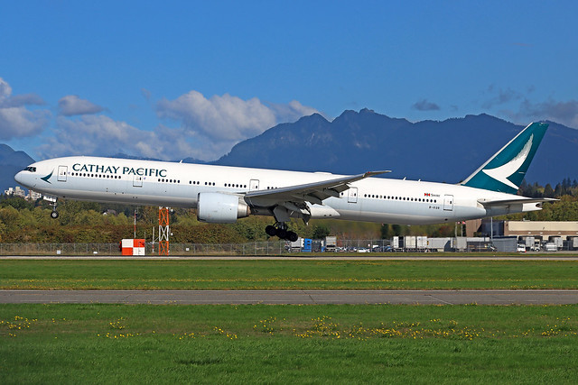 Cathay Pacific Boeing 777-367(ER) B-KQR YVR 11-10-23