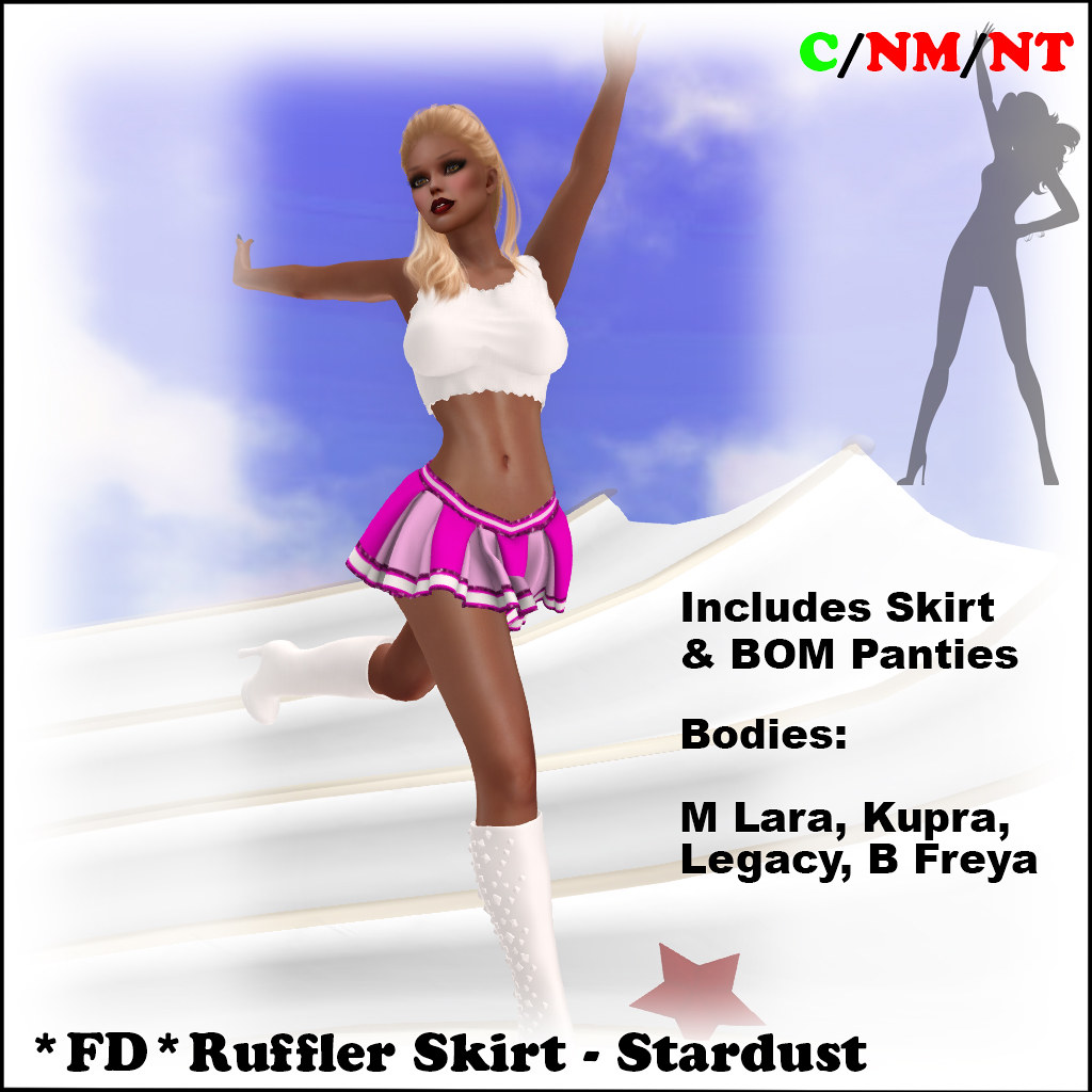 Fancy Dancer Ruffler Skirt in Stardust