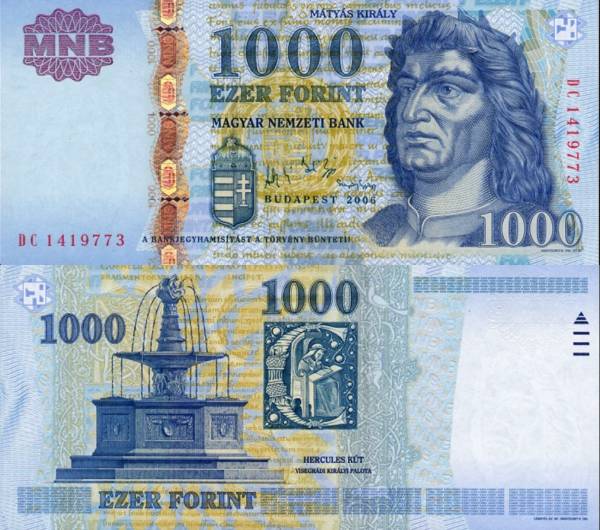 Hungary p195b 1000 Forint 2006