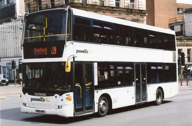 Powell’s Bus Company Ltd . Hellaby , Rotherham , South Yorkshire . 2903 YR59NPD . Sheffield , South Yorkshire .