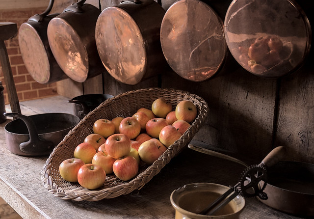 Apples in the basement of Beaumesnil castle