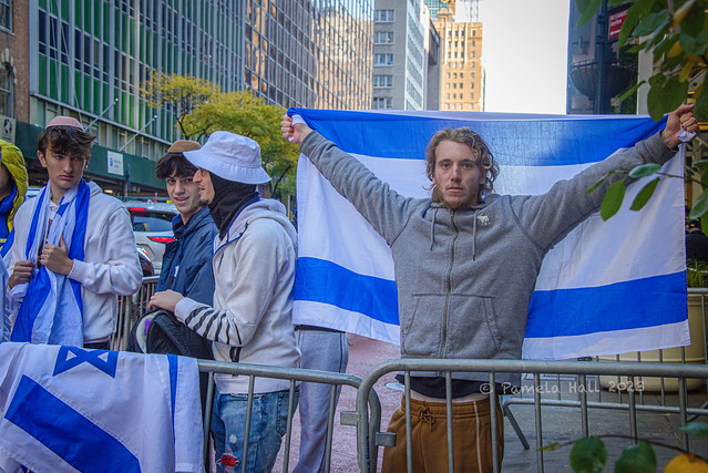 Pro Israel Protest outside CUNY  NYC
