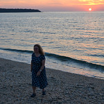 On The Beach At Sunset At Truman&#039;s Beach.