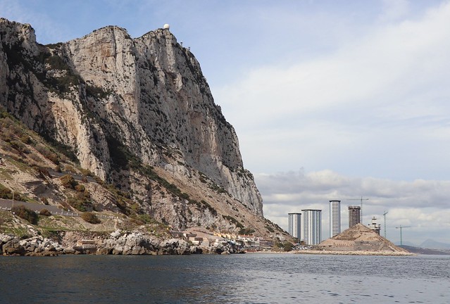 The Rock of Gibraltar from Sandy bay