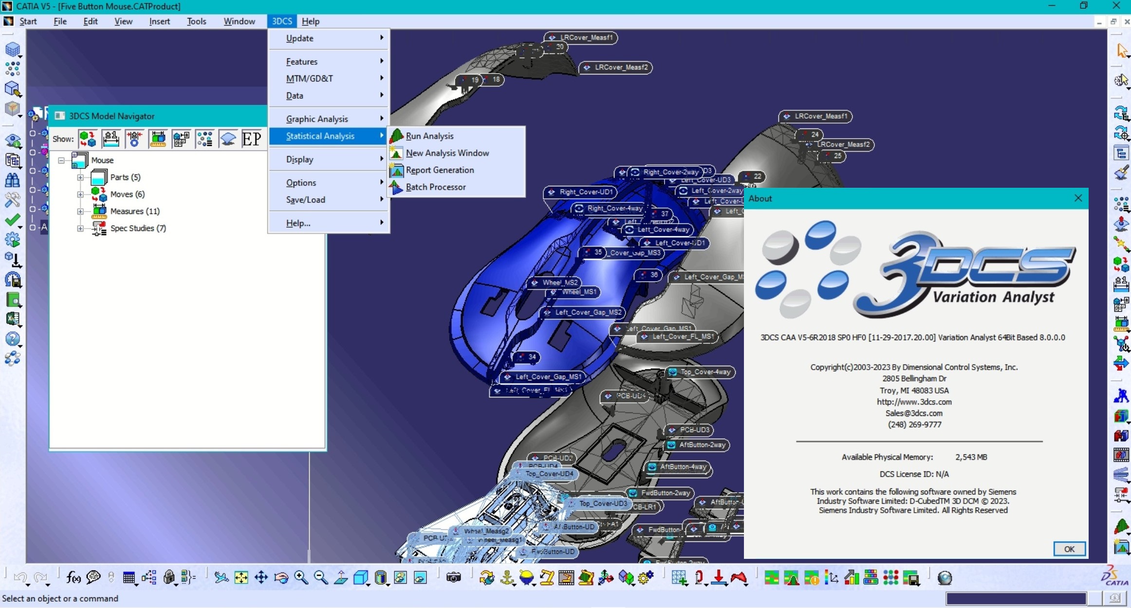 Working with 3DCS Variation Analyst 8.0.0.0 for CATIA V5 R21-33 Win64 full license