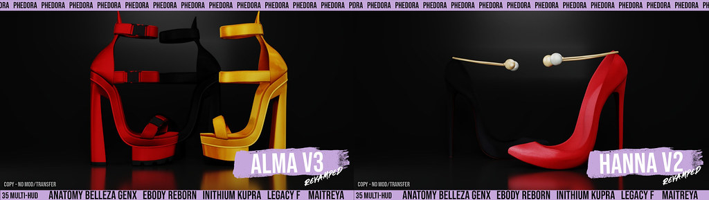 Phedora. – "Alma V3" Platforms & "Hanna V2" Heels for The Saturday Sale ♥