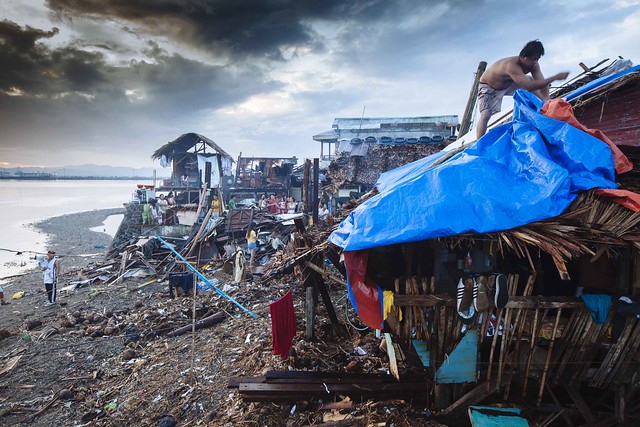 Supertyphoon Haiyan Yolanda 2013 in Tacloban Leyte Philippines