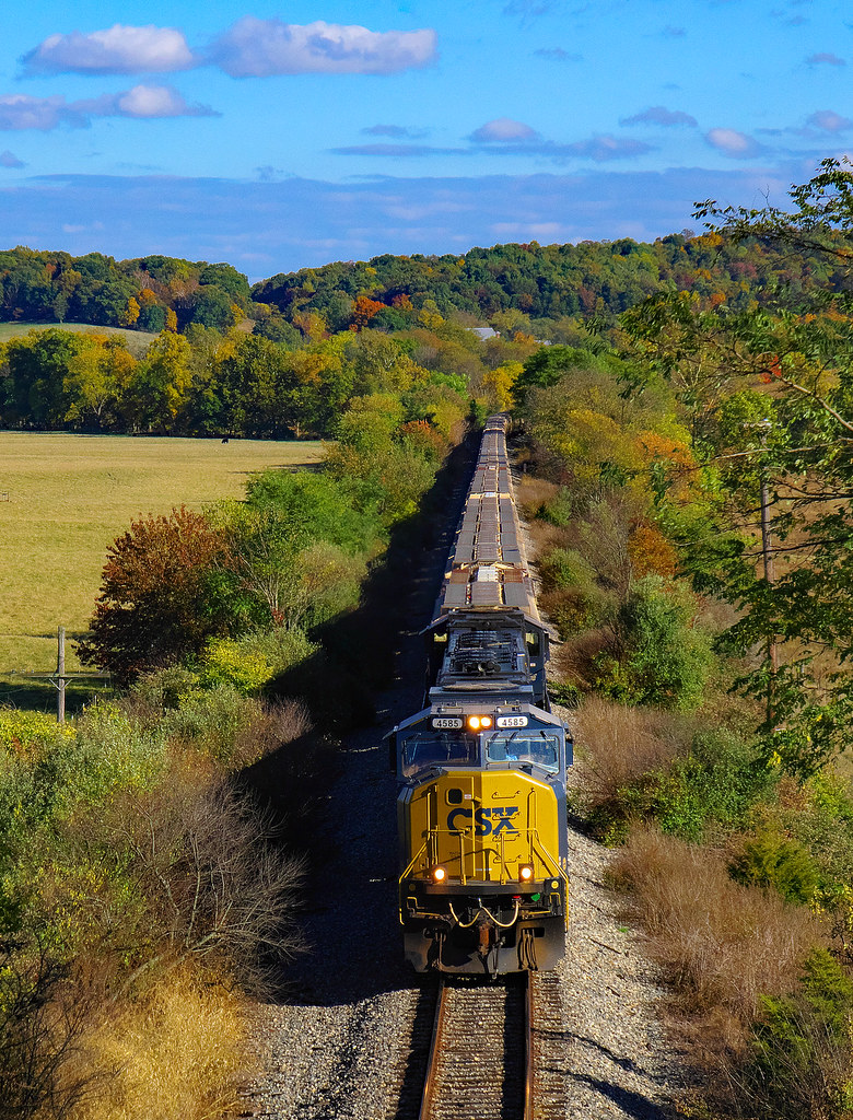 CSX 4585 West empty grain on BB, Swoope, Virginia_ | Flickr