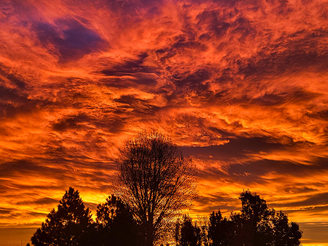 Inferno Sky at Sunrise