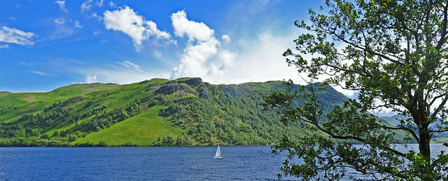 Ullswater - Sailing passed Place Fell