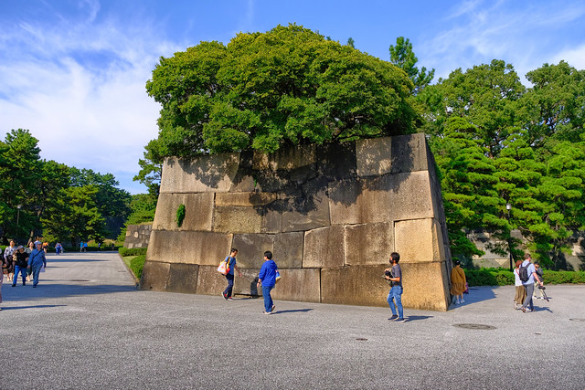 Ancient walls - Edo Castle - Japan Imperial Palace, Tokyo, Japan - October 2023