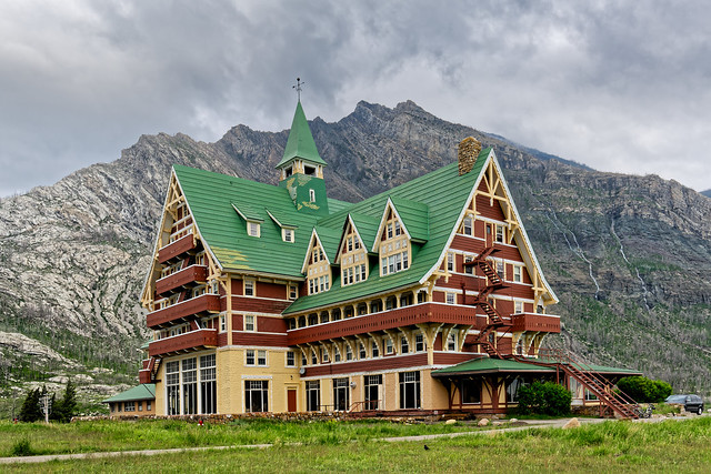 A Mount Crandell Backdrop for the Prince of Wales Hotel (Waterton Lakes National Park)