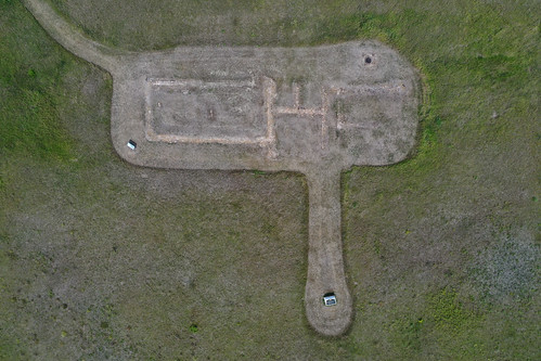 Aerial view of the remains of the Upper Sioux Agency This was a distribution site for annuities to the Dakota before being largely destroyed in the 1862 war. It is currently a state park, but is soon to be turned back to the tribe.