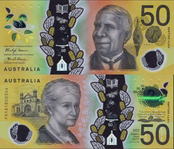 Australia p65a 50 Dollars-2018