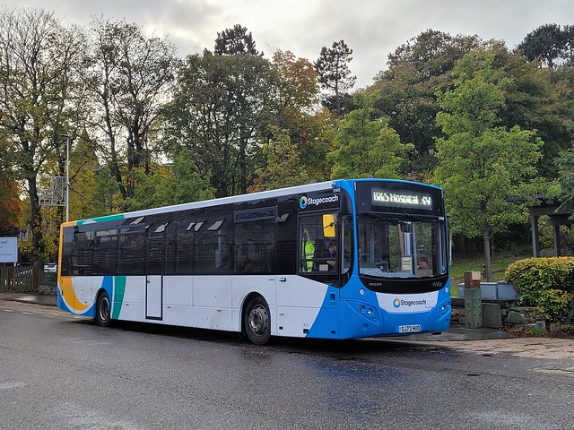 Stagecoach Highland Volvo B8RLE/MCV Evora number 21412  (SJ73 HUO)  pictured in Aviemore.  28th October 2023