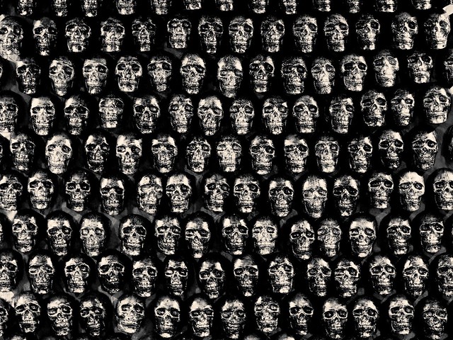 Wall of Skulls, Mexico City Airport