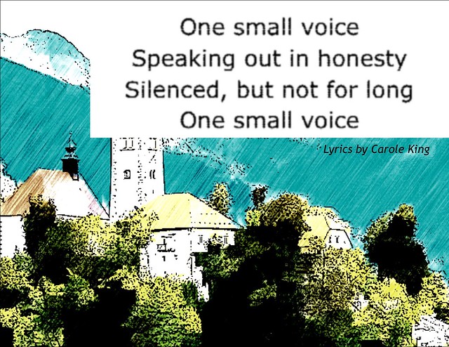 Quotation: One small voice....