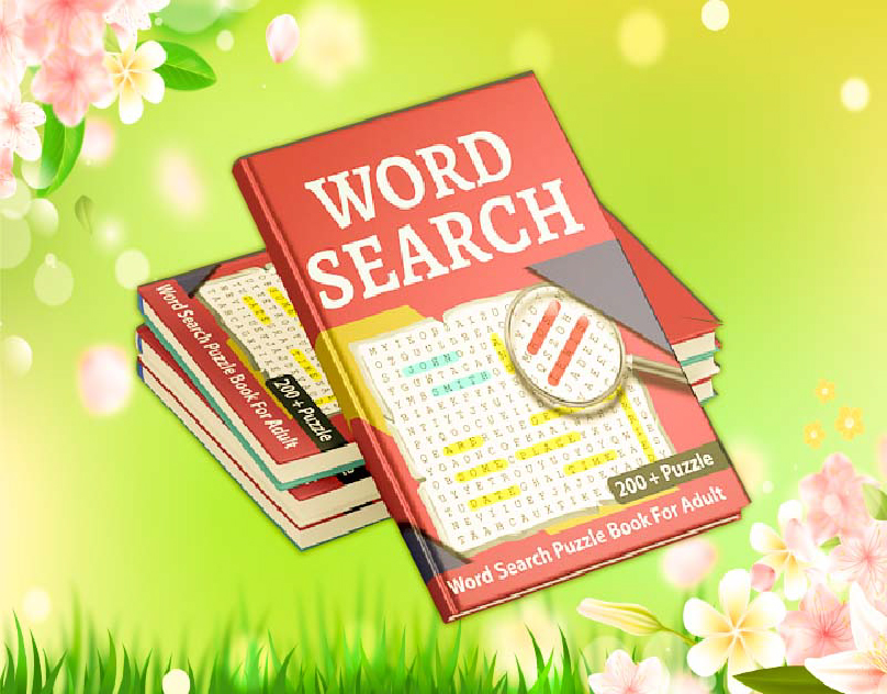 word search puzzle book for adults