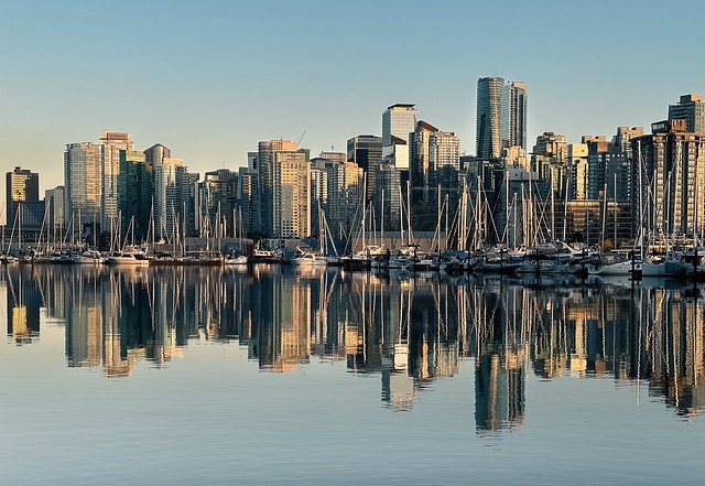 Skyline of glass - Vancouver, BC