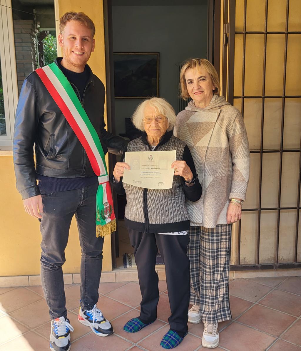 Maria Ferrini ha festeggiato i 102 anni