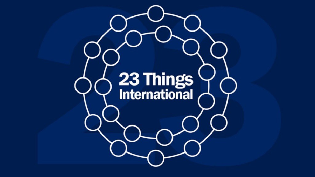 The logo for 23 Things International