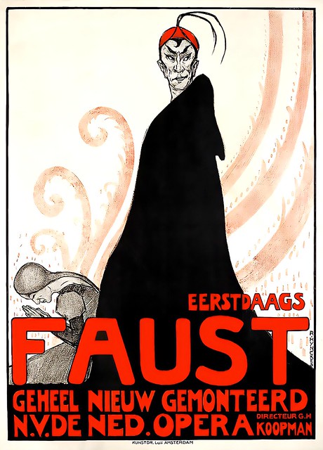 HYNCKES, Raoul. Eerstdaags Faust, Geheel nieuw gemonteerd N. V. de Ned. Opera, c. 1920.