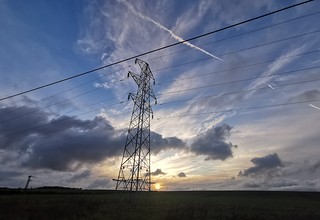 Pylon and Assorted Wires - West Chevington