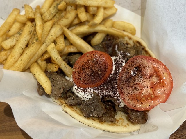 Gyro with fries