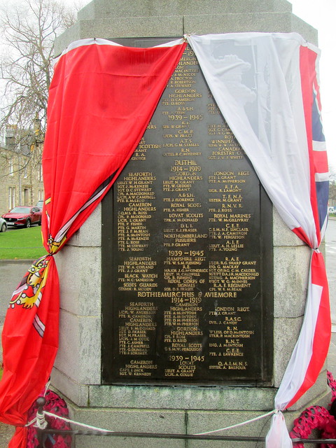 Name Plaque, Grantown-on-Spey War Memorial 3