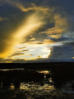 That's How The Light Gets In.. Cloudscape Over Druridge Ponds