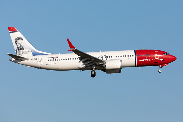 SE-RYC Norwegian Air Sweden Boeing 737 MAX 8