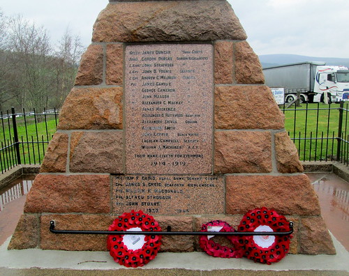 Names, War Memorial, Ballindalloch