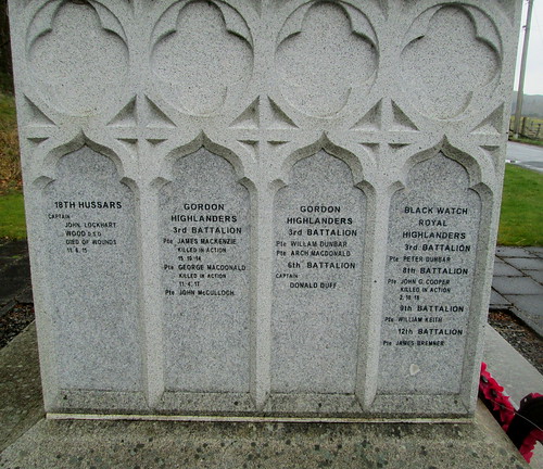 Names, Advie War Memorial